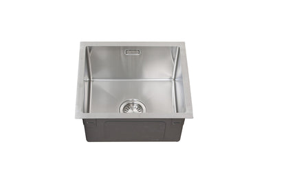 Évier Nurion inox 44,5 x 34,5 – Évier de cuisine - Éviers de cuisine – Bac de cuisine - sans trou pour robinet