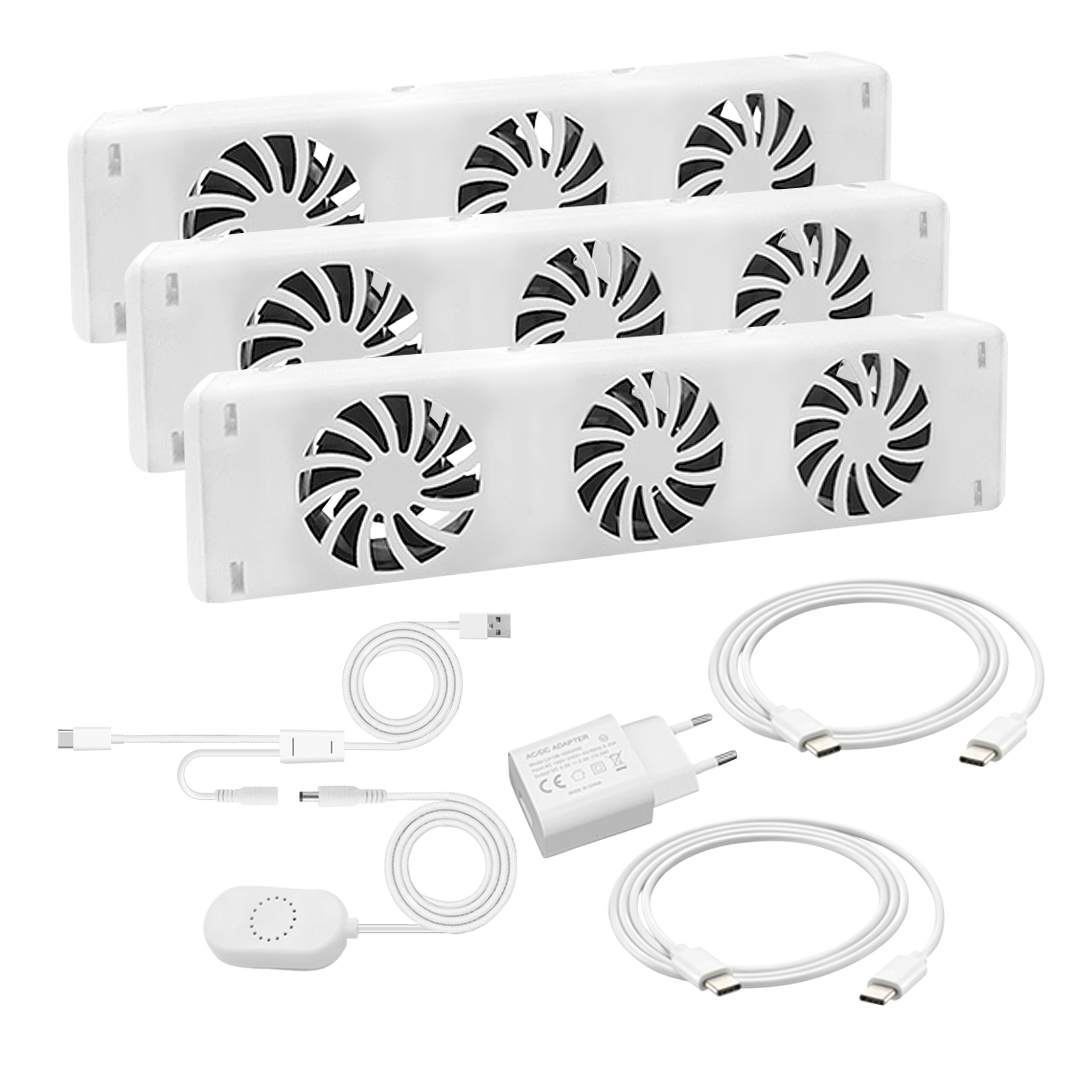 Ensemble de ventilateurs de radiateur QH Booster triple