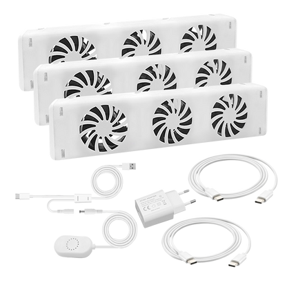 Ensemble de ventilateurs de radiateur QH Booster triple