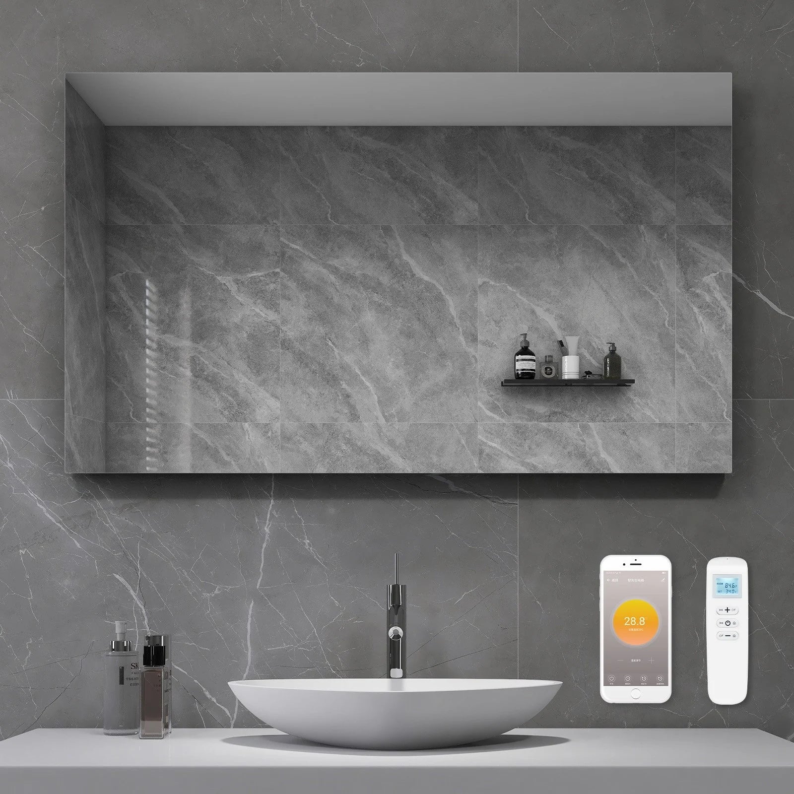 QH Série QH-GM miroir infrarouge 60x80 - 450Watt
