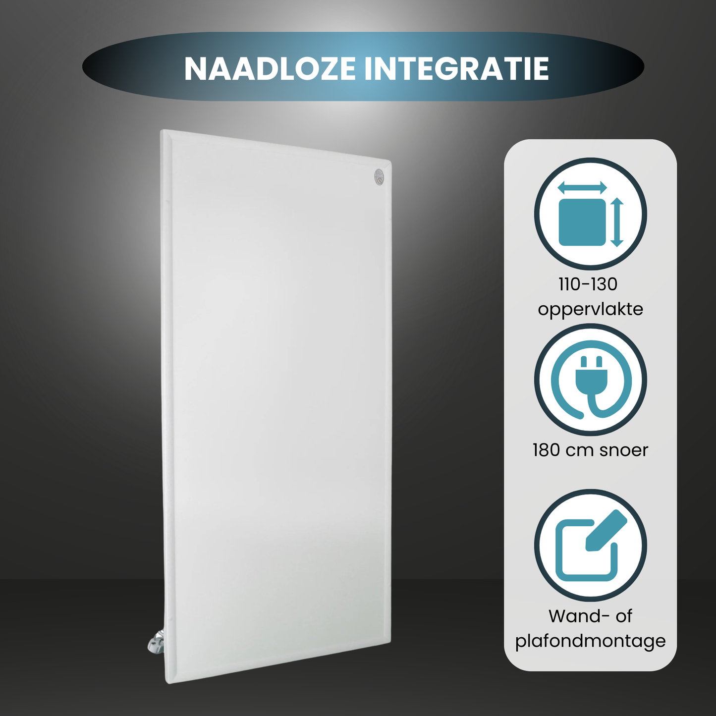 Panneau infrarouge QH-HL avec éclairage LED 63 x 108 cm - 700Watt