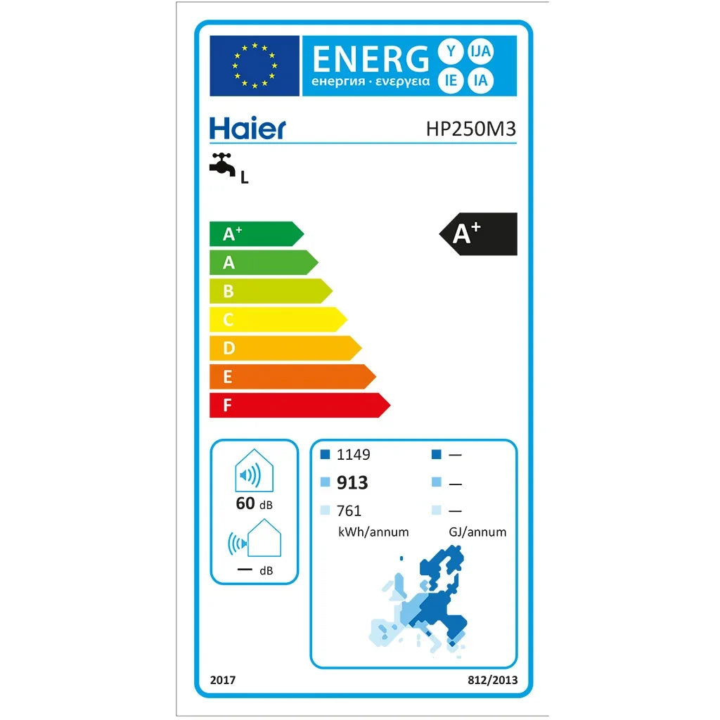 QH Chauffe-eau thermodynamique 200L - Étiquette énergétique A avec subvention