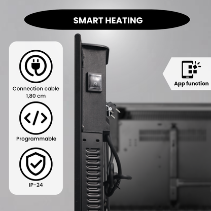Chauffage de qualité - Eco Slim Wifi noir