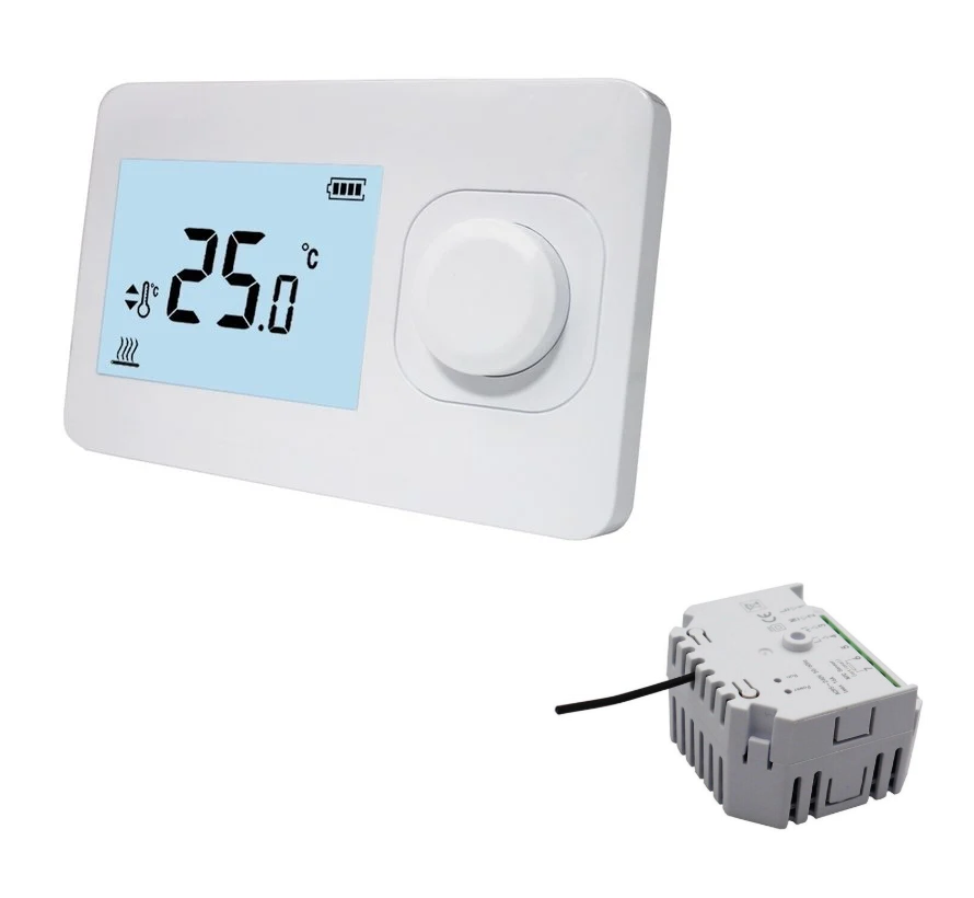 QH Basic easy niet-programmeerbare thermostaat met mini inbouwontvanger