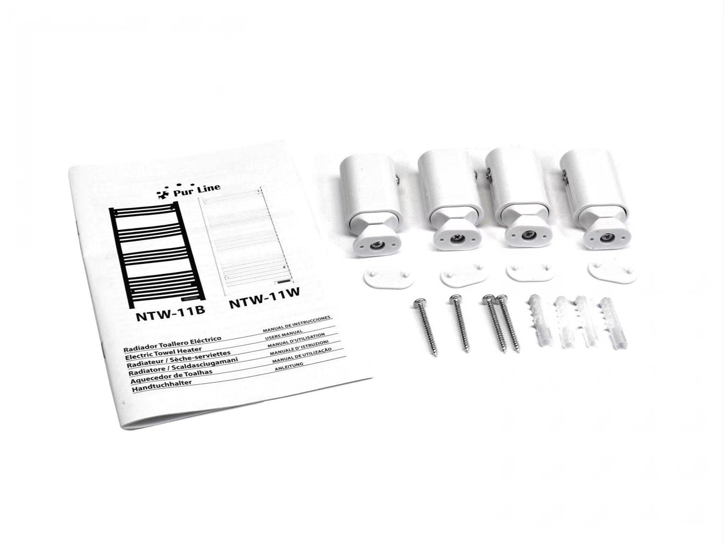 Radiateur sèche-serviettes électrique intelligent avec thermostat blanc QH-09G
