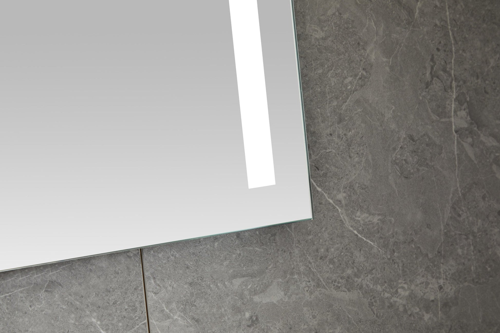 Miroir 60 x 100 cm sans cadre, éclairage LED encastré et anti-condensation