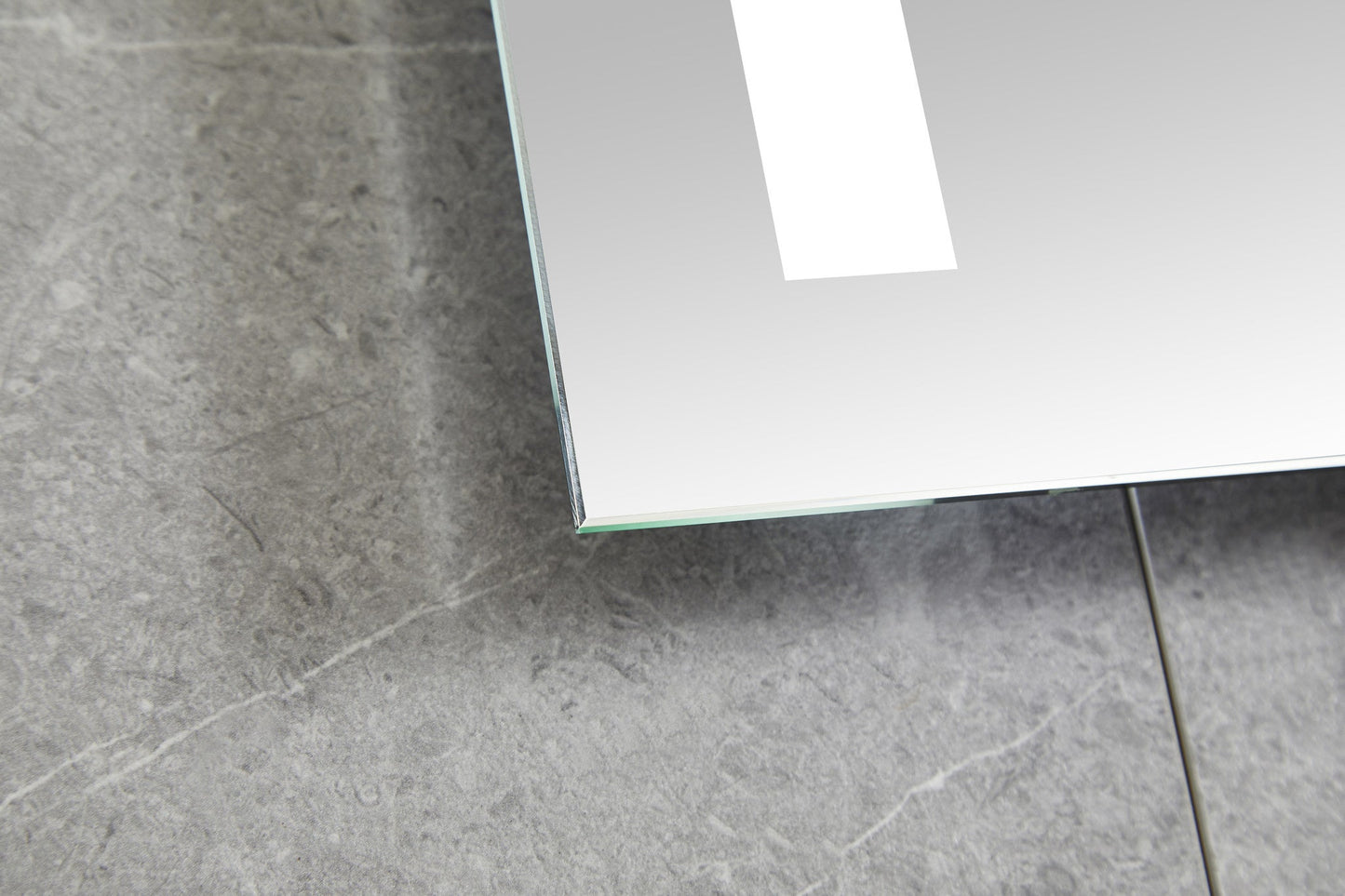 Miroir 60 x 100 cm sans cadre, éclairage LED encastré et anti-condensation
