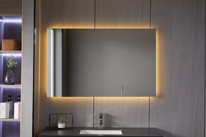 Miroir sans cadre avec LED, anti-buée 75 x 140 cm