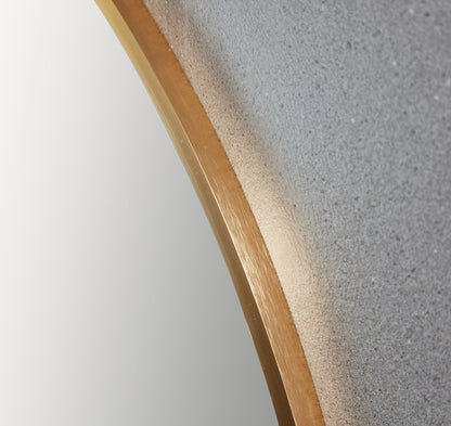Miroir rond 100 cm avec cadre doré