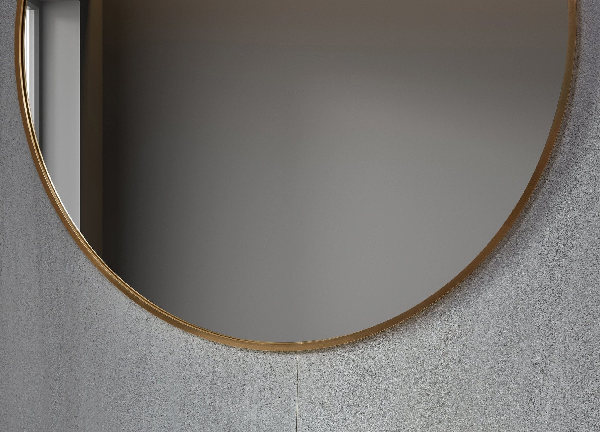 Miroir rond 100 cm avec cadre doré