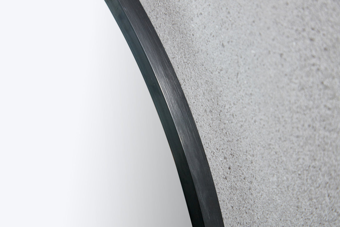 Miroir rond 100 cm avec cadre noir - Bella Mirror