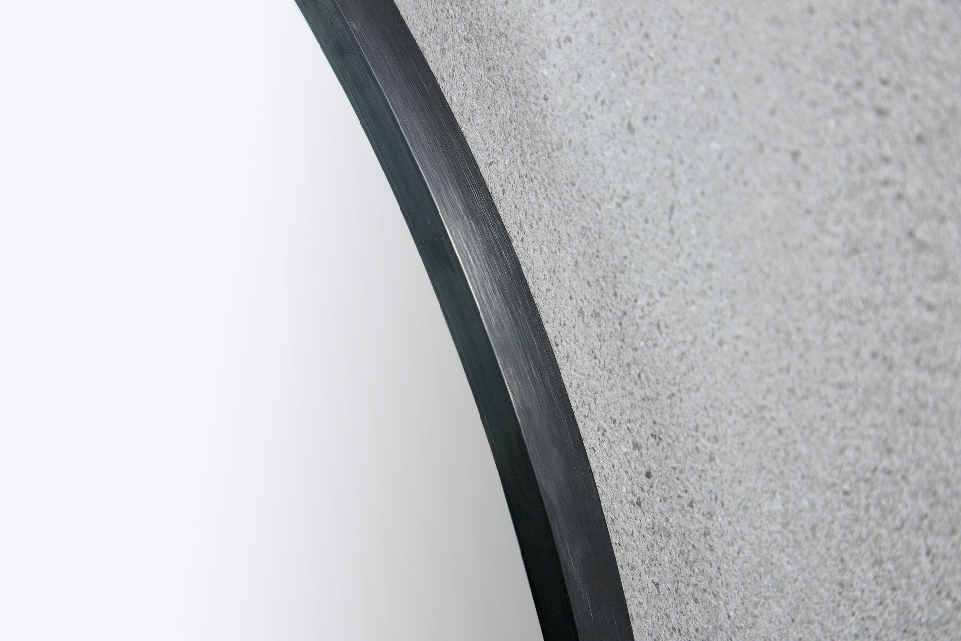 Miroir rond 100 cm avec cadre noir - Bella Mirror