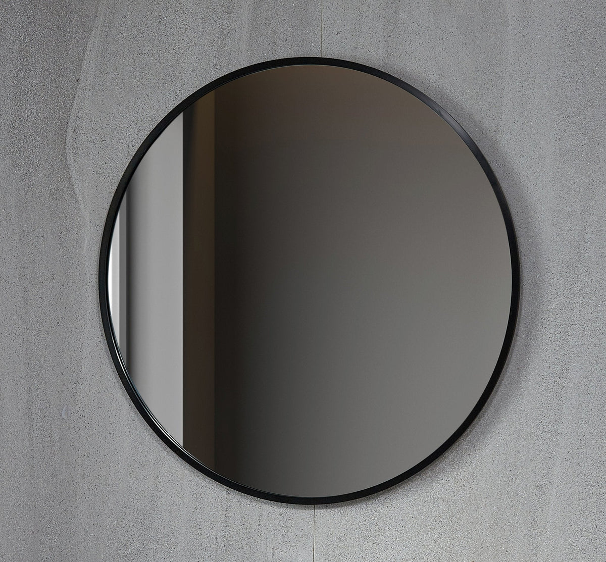 Ronde spiegel 100 cm met zwart frame - Bella Mirror