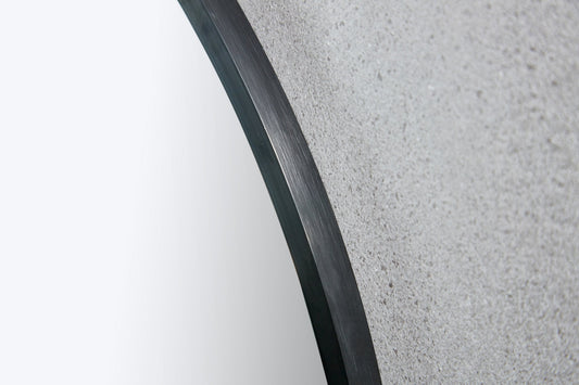 Miroir rond 60 cm avec cadre noir - Bella Mirror