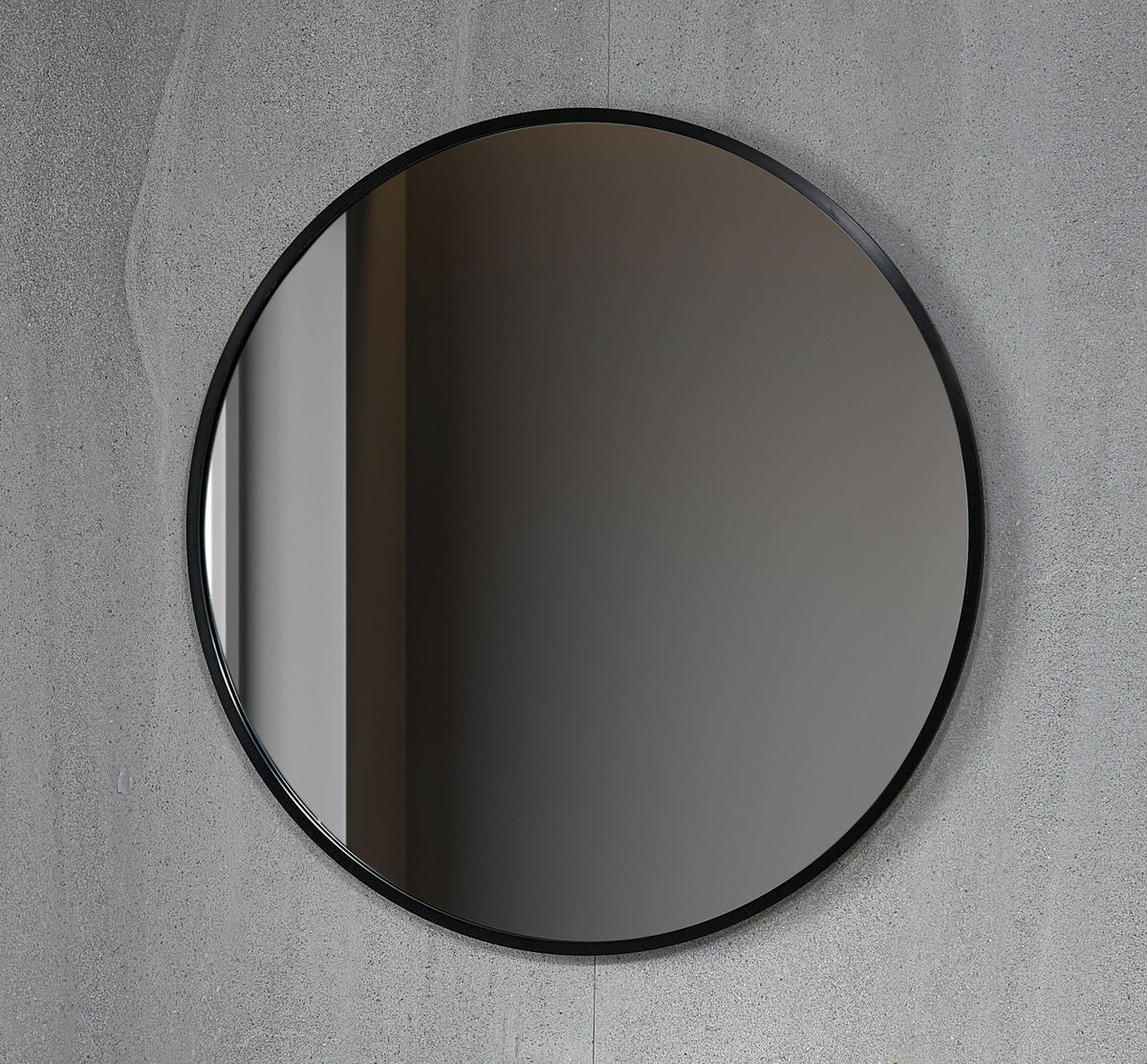 Miroir rond 60 cm avec cadre noir