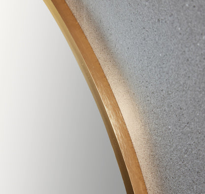 Miroir rond 80 cm avec cadre doré