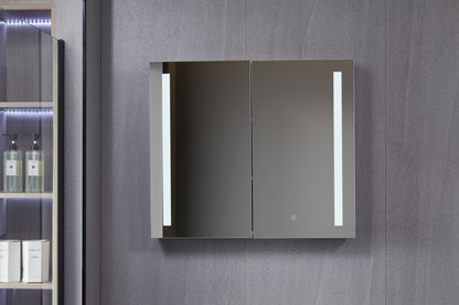 Armoire de toilette avec éclairage LED 80 (l) x 70 cm (h)