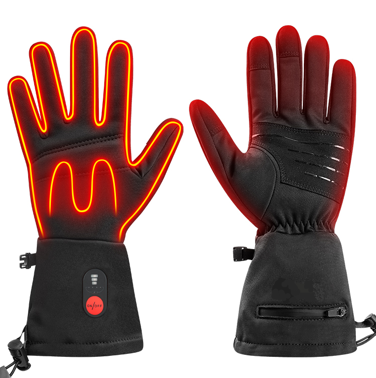 Gants de cyclisme chauffants électriques - 3 niveaux de chaleur