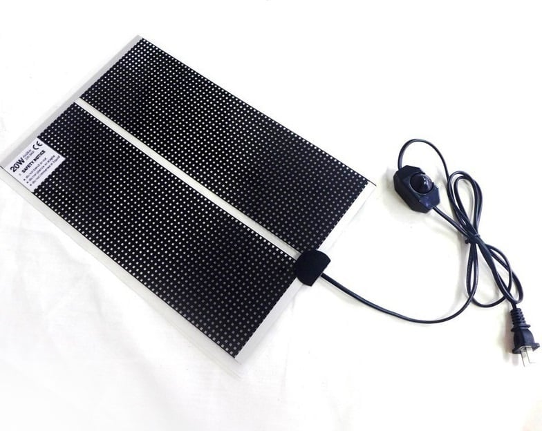 QH verwarmingsmat 14x15cm met dimmer en aan/uit-schakelaar