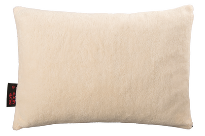 Coussin chauffant Warmy en teddy blanc cassé