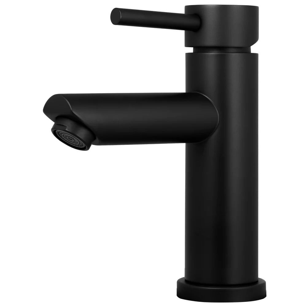 Robinet de lavabo noir mat