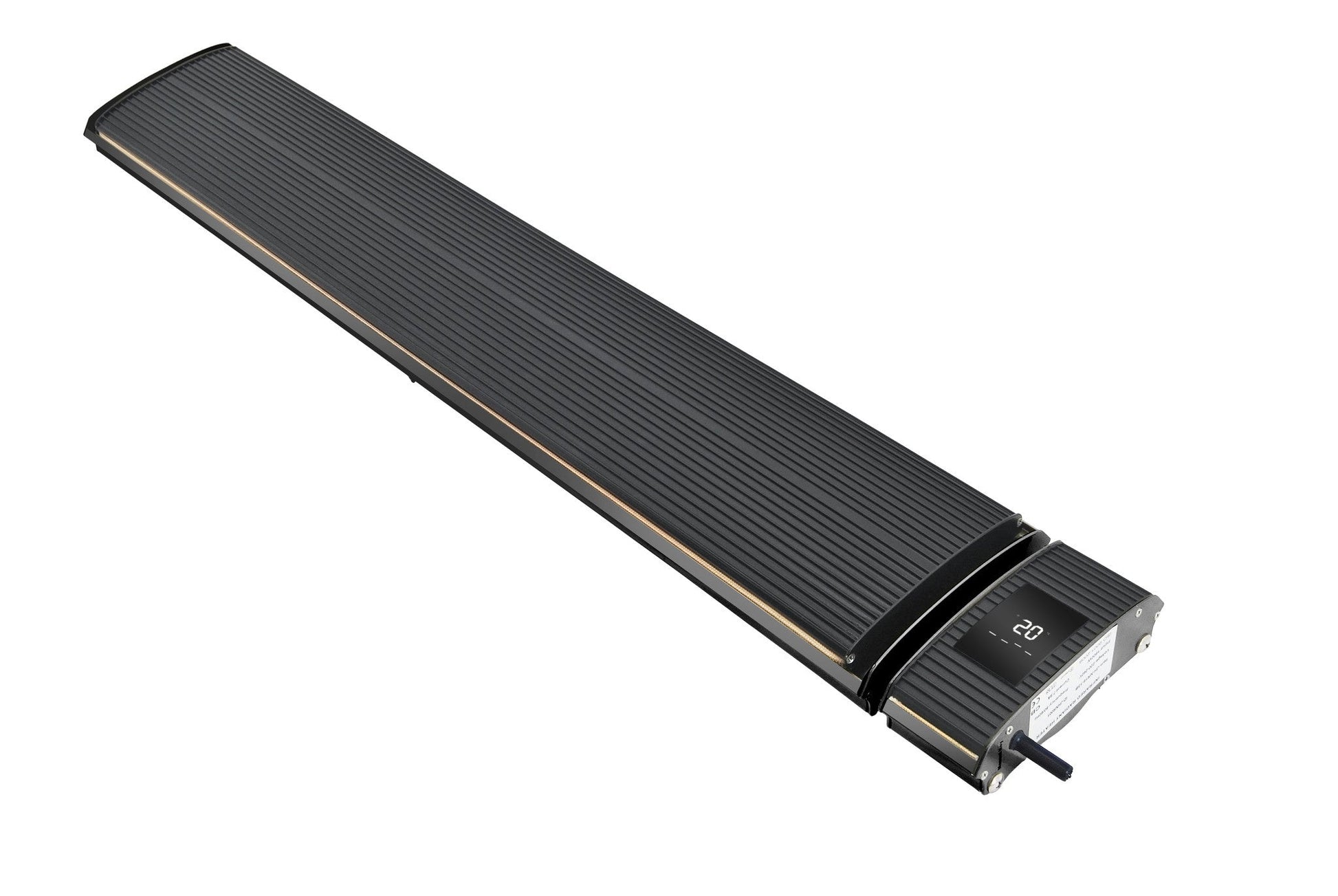 Chauffage de terrasse infrarouge Wifi noir avec 1800 - 2400Watt