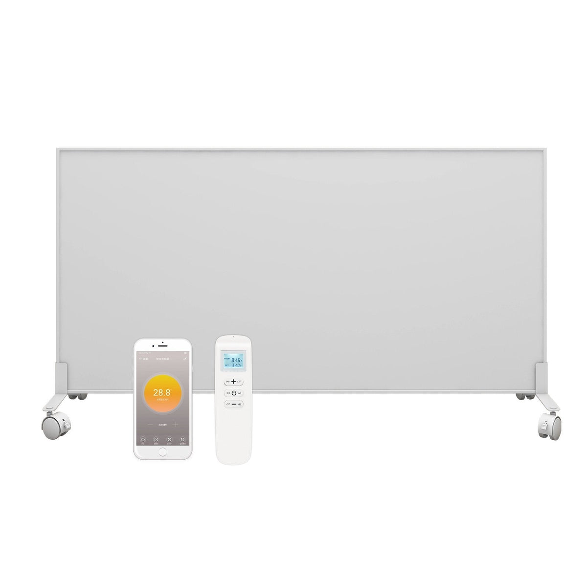 Panneau infrarouge mobile QH-OR série 350 ou 700Watt avec roues incluses