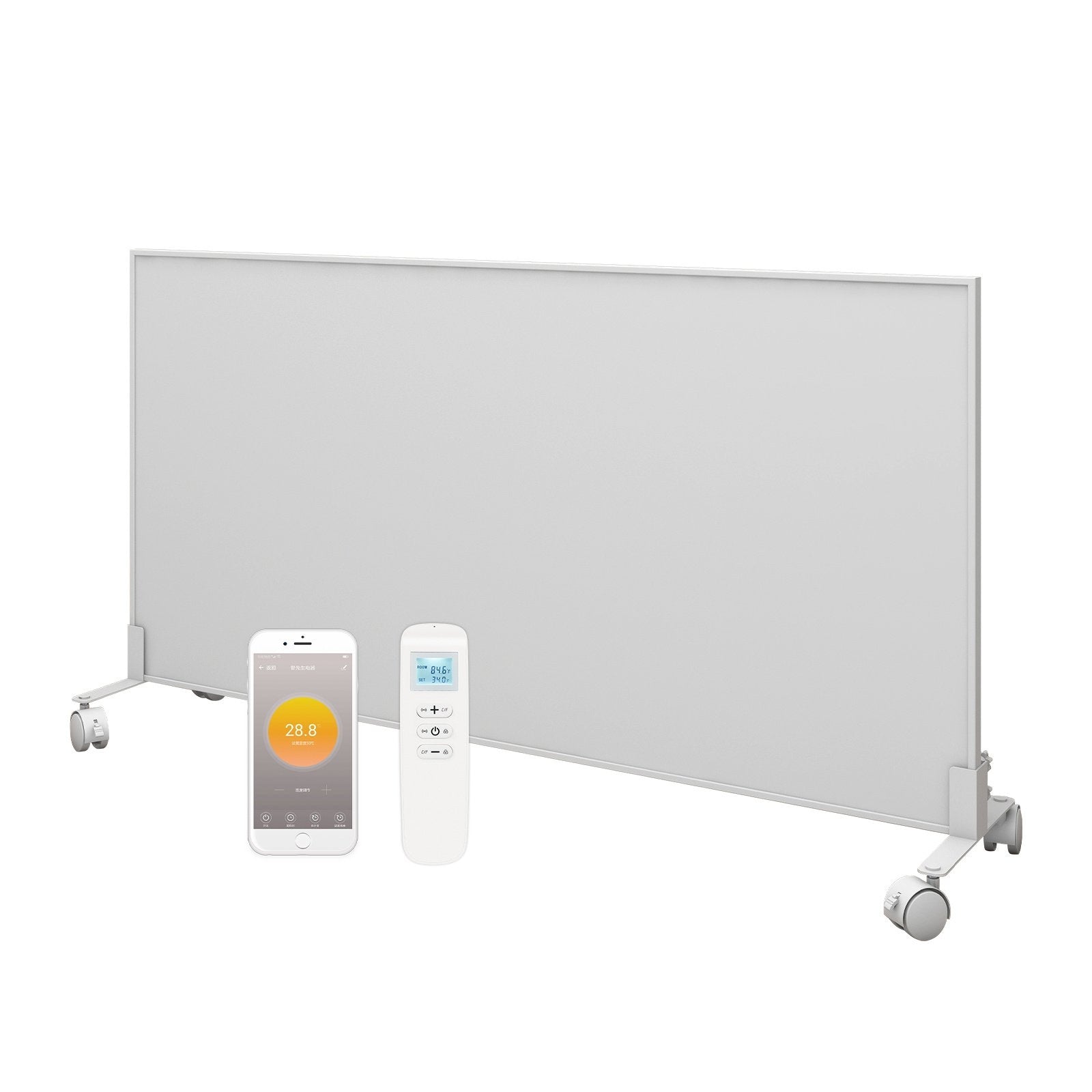 QH Panneau infrarouge mobile de la série QH-FR 350 ou 700Watt avec roulettes