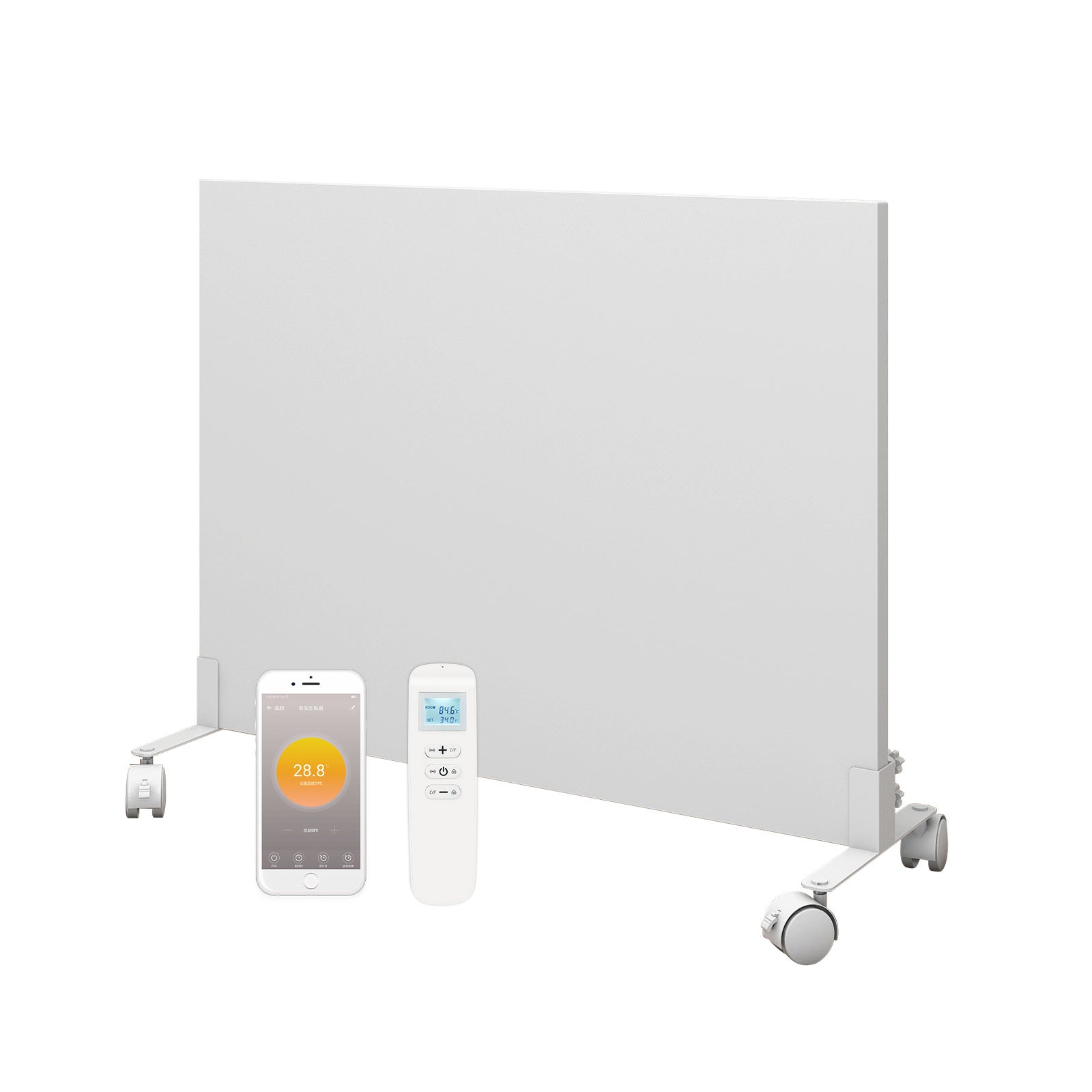 QH Panneau infrarouge mobile de la série QH-FR 350 ou 700Watt avec roulettes