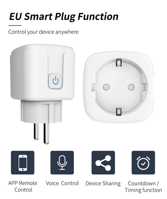Compteur de consommation de prises intelligentes Wifi avec fonction de temporisation