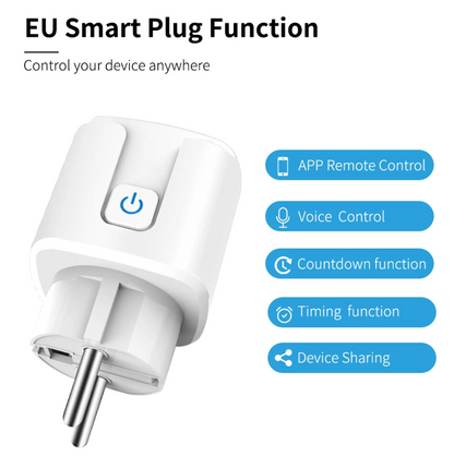 Compteur de consommation de prises intelligentes Wifi avec fonction de temporisation